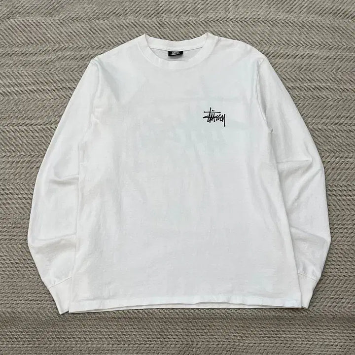 [BUNJANG] Stussy Logo Print Long Sleeve T-Shirt / 스투시 로고 프린팅 롱슬리브 r3680