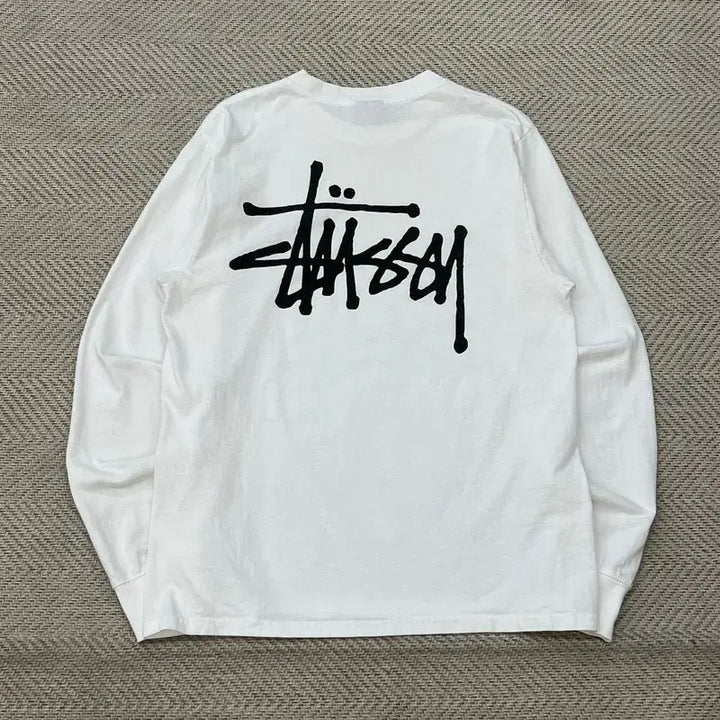 [BUNJANG] Stussy Logo Print Long Sleeve T-Shirt / 스투시 로고 프린팅 롱슬리브 r3680