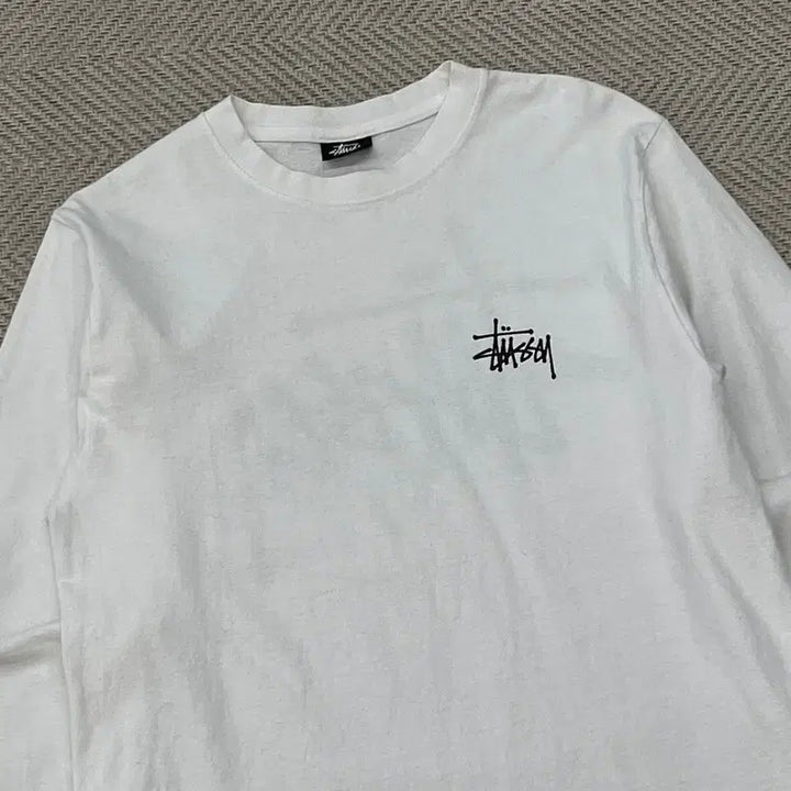 [BUNJANG] Stussy Logo Print Long Sleeve T-Shirt / 스투시 로고 프린팅 롱슬리브 r3680