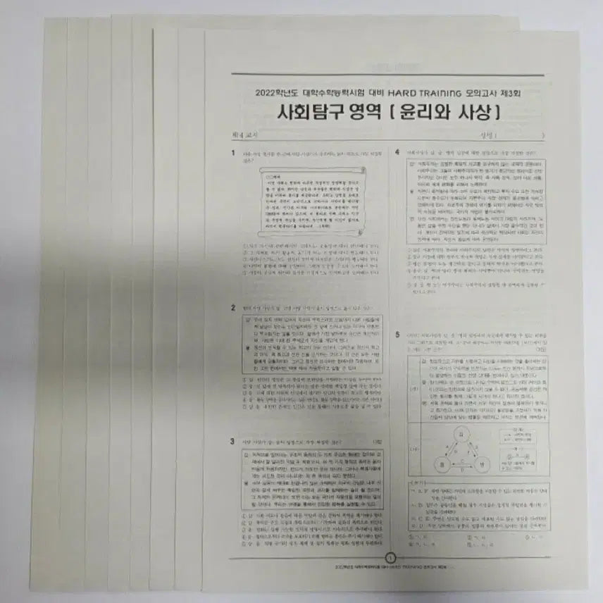 [BUNJANG] 2022 Im Jeonghwan, Kim Jongik, Lee Jiyoung Study Materials Bundle / [새거/무료배송] 2022 윤사 임정환,김종익,이지영 문제집&amp;모고 일괄