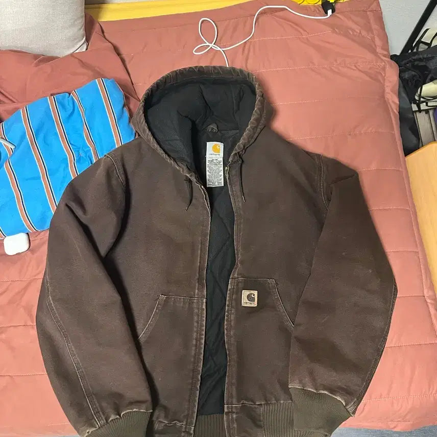 [BUNJANG] Carhartt WIP Active Jacket Dark Brown (Size S) / (S)J130 칼하트 액티브자켓 다크브라운 DKB팝니다