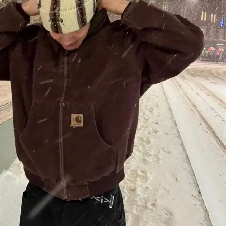 [BUNJANG] Carhartt WIP Active Jacket Dark Brown (Size S) / (S)J130 칼하트 액티브자켓 다크브라운 DKB팝니다