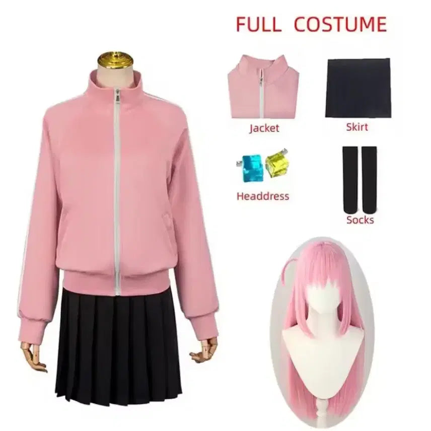 [BUNJANG] Hitori Bocchi Cosplay Full Set Wig / 봇치더 락 히토리 봇치 코스프레 풀셋 가발