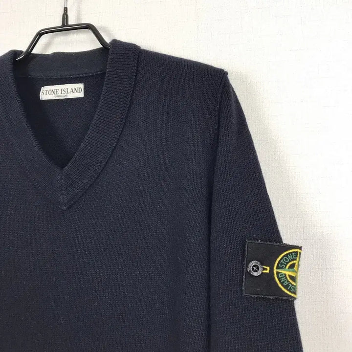 [BUNJANG] Stone Island V-Neck Lână Wool Knit Sweater Men&