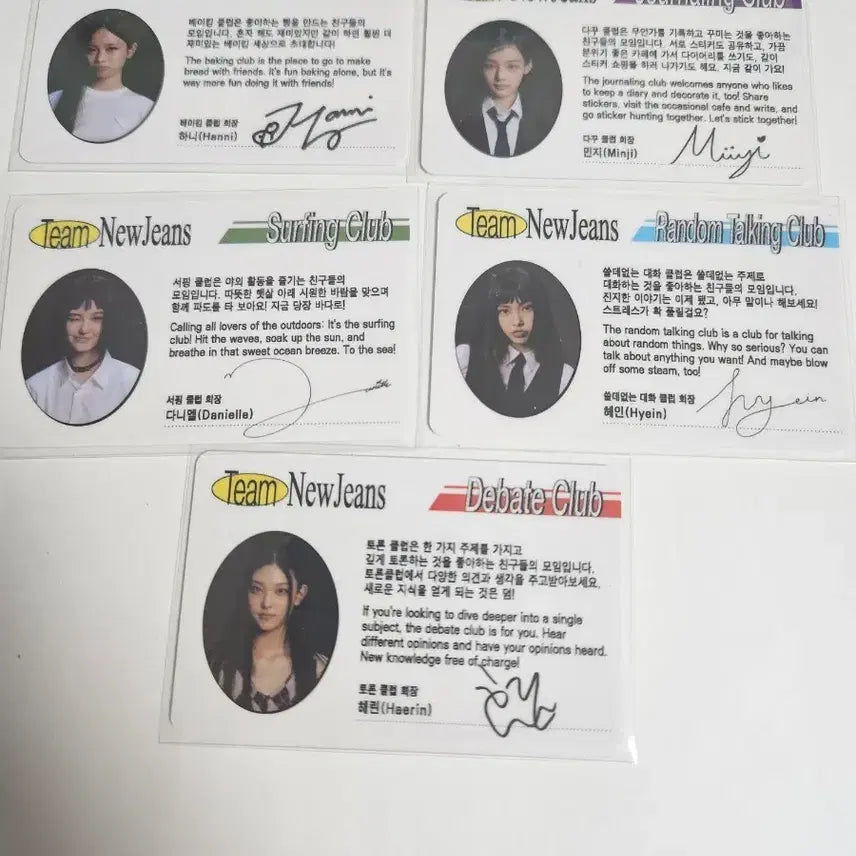 [BUNJANG] NewJeans ID Card Bundle Set / 뉴진스 아이디 카드 일괄