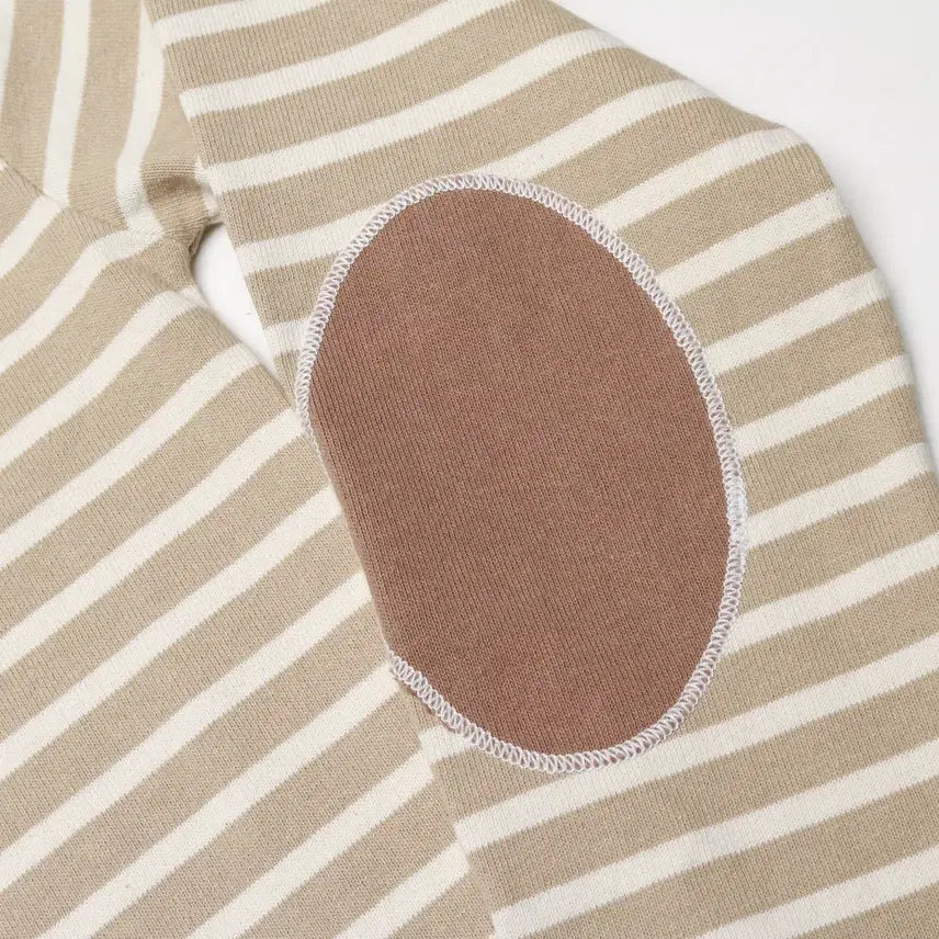 [BUNJANG] Saint James Guildo Elbow Patch Long Sleeve T-Shirt / [T5] 세인트제임스 길도 엘보우패치 긴팔 티셔츠 (기장 수선)