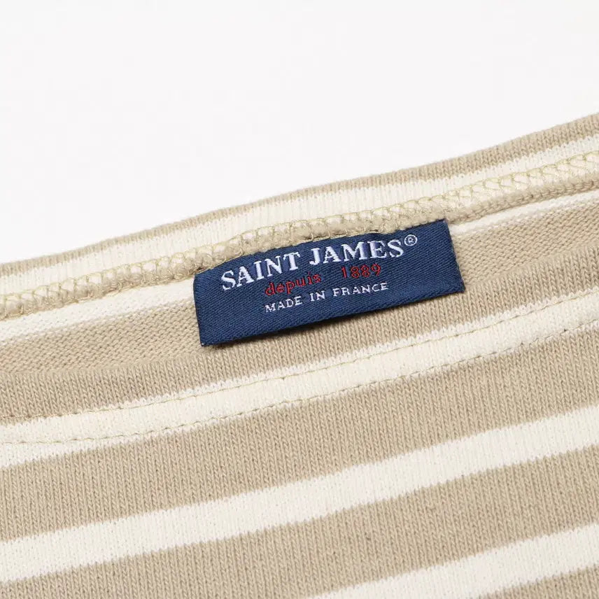 [BUNJANG] Saint James Guildo Elbow Patch Long Sleeve T-Shirt / [T5] 세인트제임스 길도 엘보우패치 긴팔 티셔츠 (기장 수선)