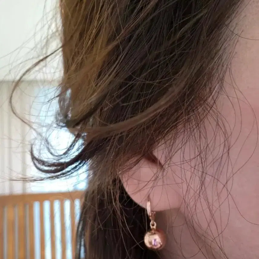 [BUNJANG] 14K Pink Gold Earrings / 14k귀걸이