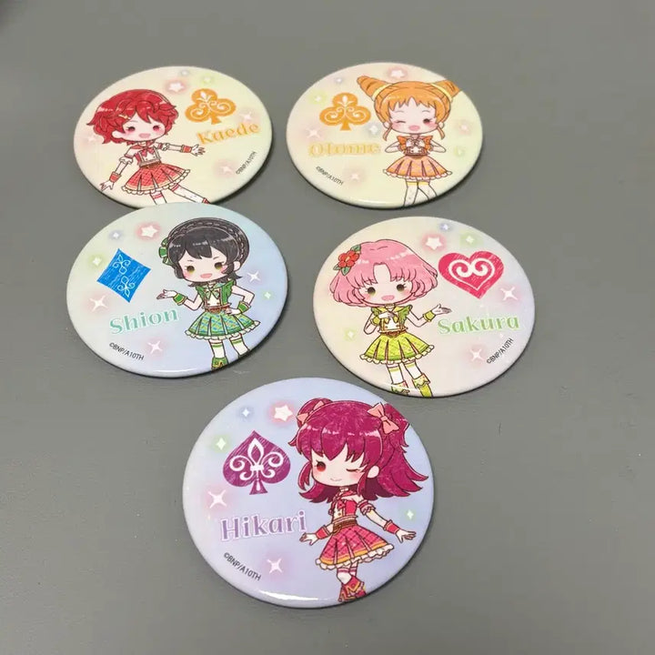 [BUNJANG] Aikatsu! Can Badges (Kaede/Otome/Shion/Sakura/Hikari) / 아이카츠 캔뱃지 (카에데/오토메/시온/사쿠라/히카리)