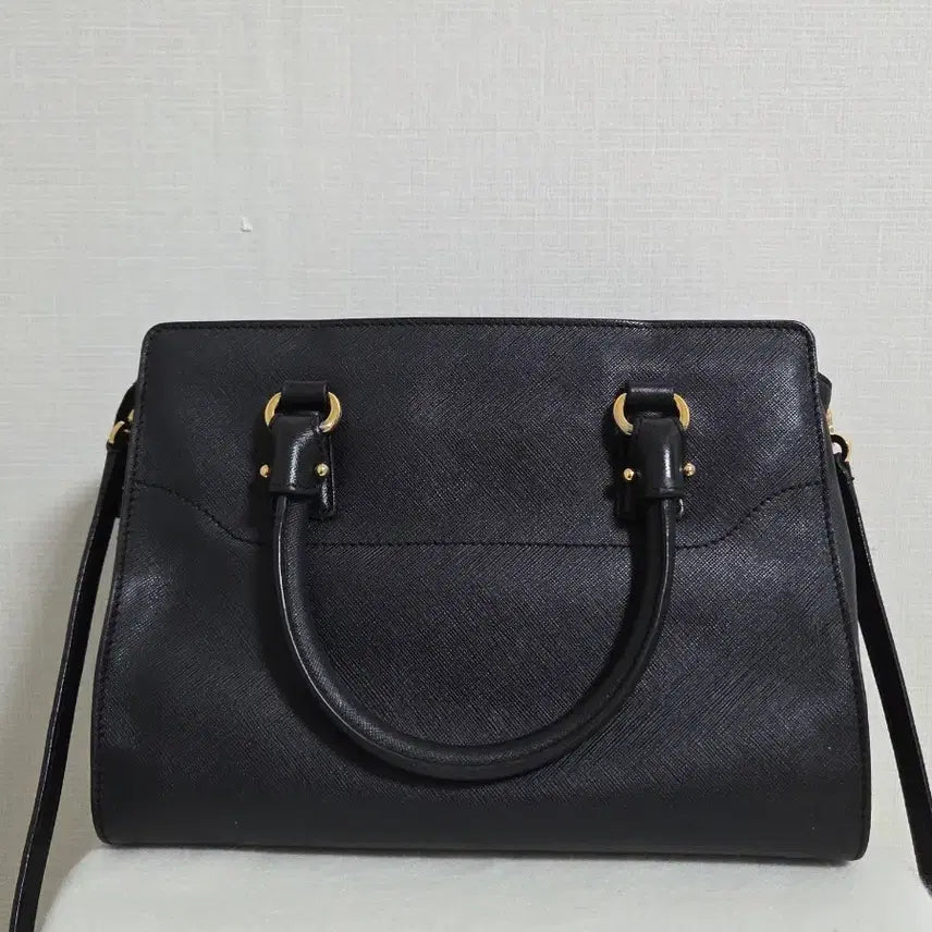 [BUNJANG] Salvatore Ferragamo Becky Small 2WAY Tote Bag Black Saffiano Leather / 페라가모 베키 스몰 2WAY 토트백