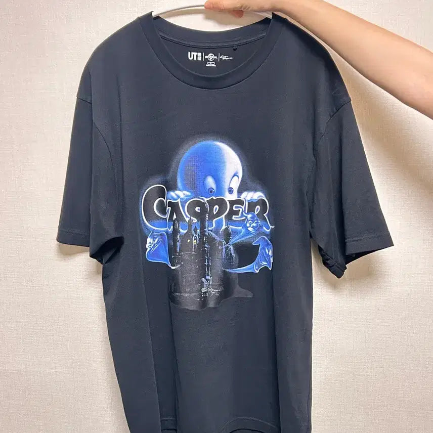 [BUNJANG] Uniqlo UT Casper Short Sleeve T-Shirt Black / 유니클로 UT 캐스퍼 반팔 티셔츠 블랙