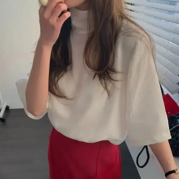 [BUNJANG] BASKET Berry Tie Blouse / 바스켓 베리 타이 블라우스