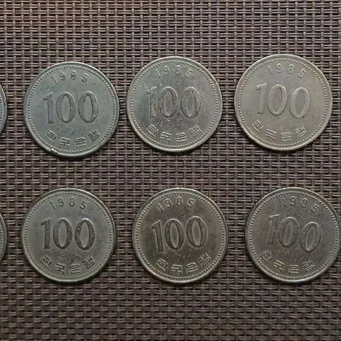 [BUNJANG] 1985 100 Won Coin Bundle Set (10 pcs) / 1985년 100원 동전 10개 일괄