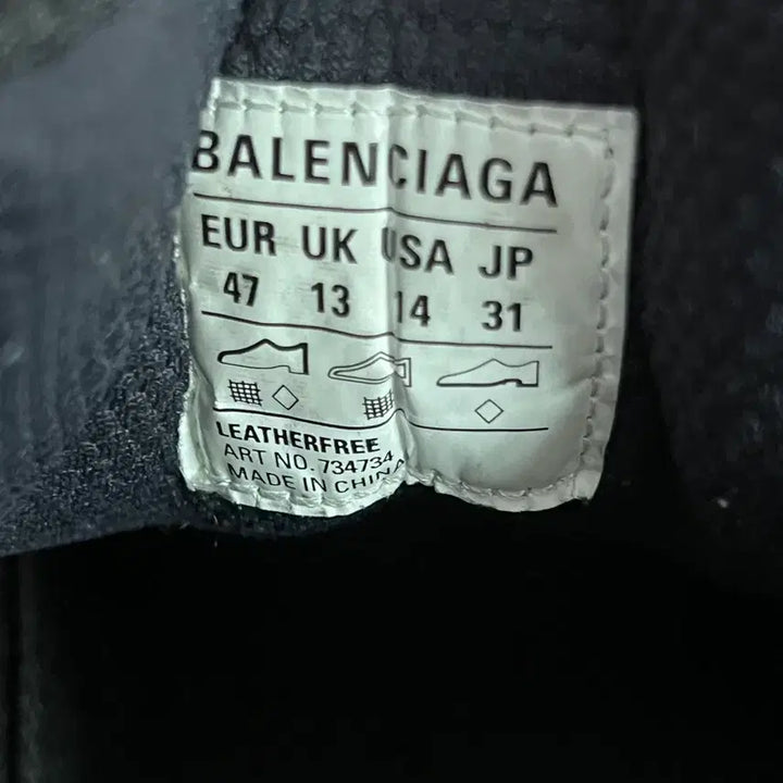 [BUNJANG] Balenciaga 3XL Black White Sneakers Size 47 / 발렌시아가 3XL 블랙 화이트 47