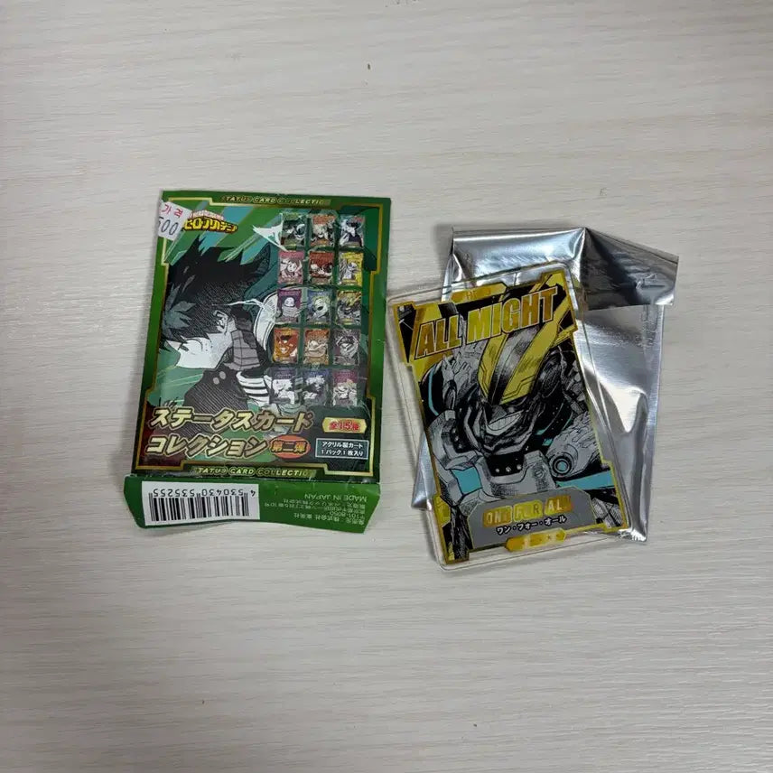 [BUNJANG] My Hero Academia All Might Status Card Sticker / 나히아 히로아카 스테이터스 카드 스테카 올마이트