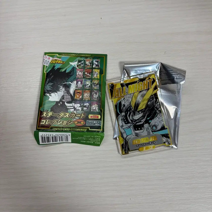 [BUNJANG] My Hero Academia All Might Status Card Sticker / 나히아 히로아카 스테이터스 카드 스테카 올마이트