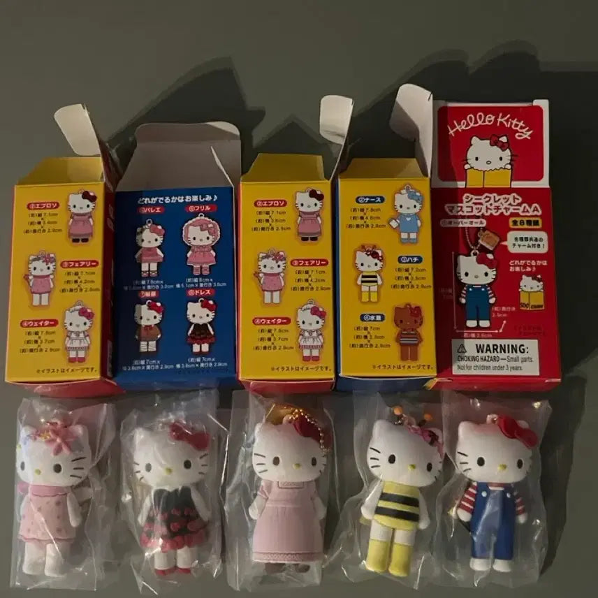 [BUNJANG] Hello Kitty 50th Anniversary Secret Mascot Figure Keyring / 헬로키티 50주년 시크릿 마스코트 피규어 키링