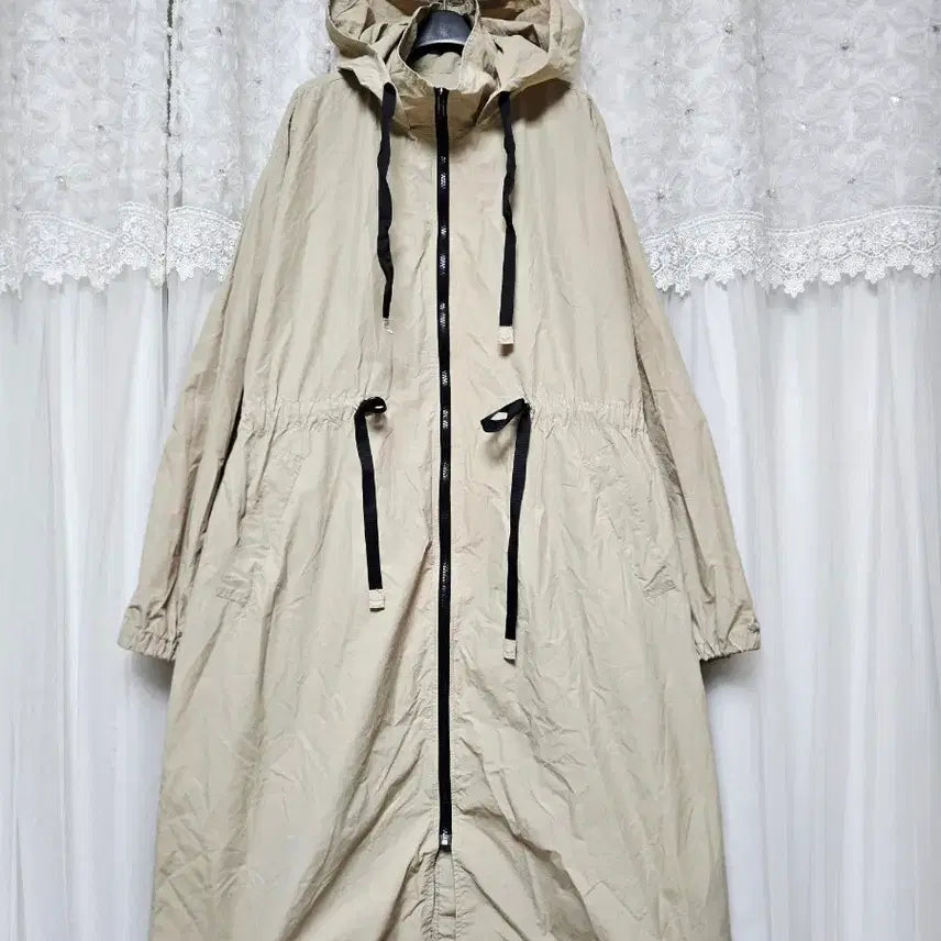 [BUNJANG] Hooded Long Trench Coat / 후드롱트렌치