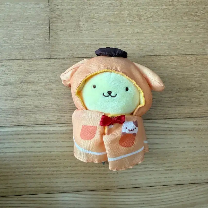 [BUNJANG] Sanrio Pompompurin Teru Teru Bozu Plush Keychain / 산리오 폼폼푸린 테루테루보즈 인형 키링