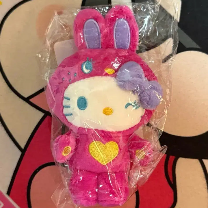 [BUNJANG] Sanrio Rabbit Series Hello Kitty Mini Doll Keyring / (정품) 산리오 레빗 시리즈 헬로키티 미니 인형키링