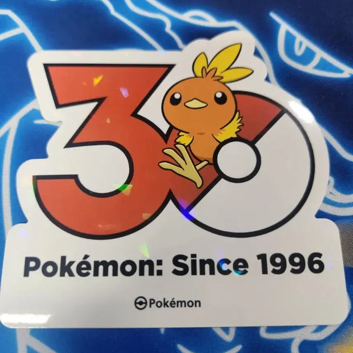 [BUNJANG] Pokemon 30th Anniversary Logo Sticker (Torchic) / 포켓몬 30주년 로고 스티커 1165종 (아차모)