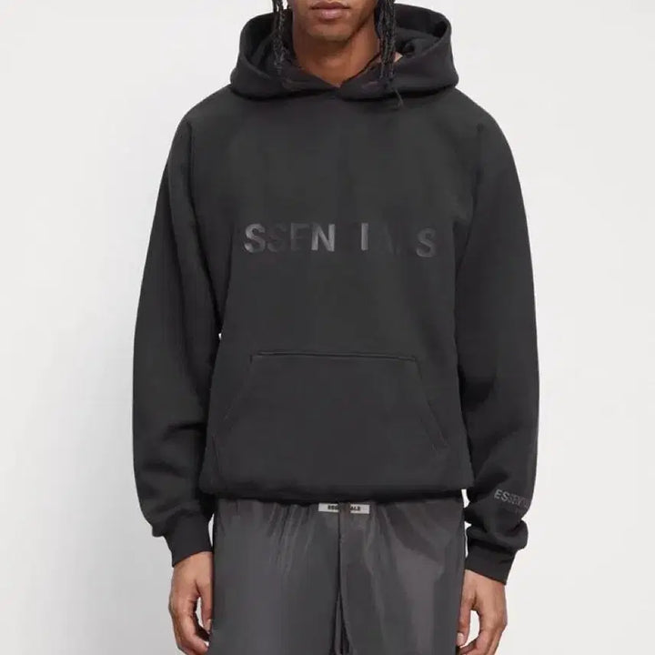 [BUNJANG] Fear of God Essentials Black Hoodie XL / 피어 오브 갓 에센셜 후드 블랙 XL