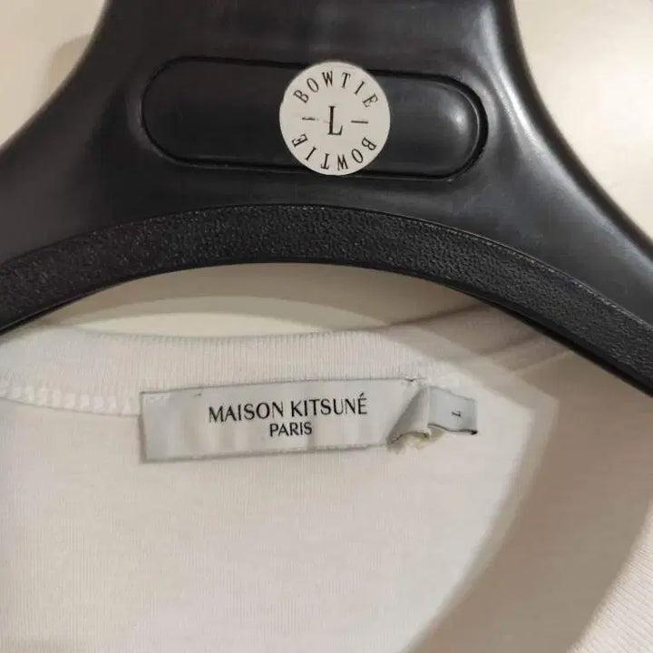 [BUNJANG] Maison Kitsuné Fox Head Patch Short Sleeve T-shirt White / L 메종키츠네 폭스헤드 패치 반팔티셔츠 화이트