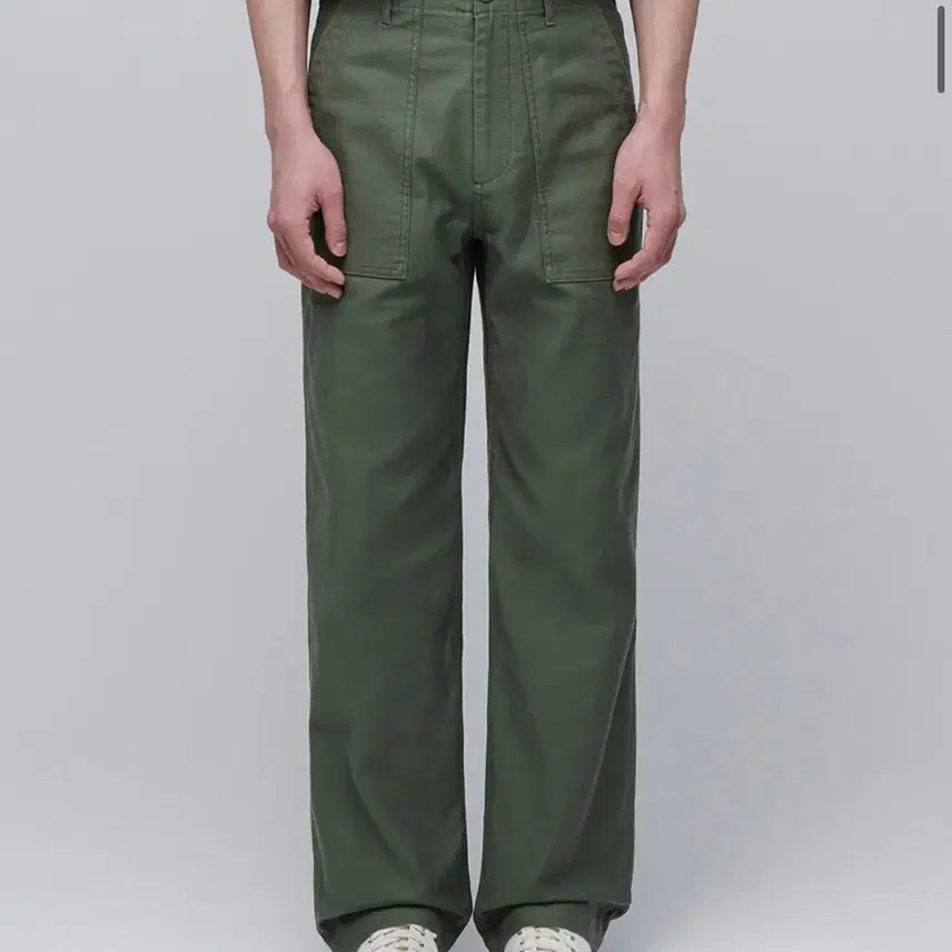 [BUNJANG] Musinsa Standard Fatigue Pants Sage Green / 무신사 스탠다드 퍼티그 팬츠 세이지 그린