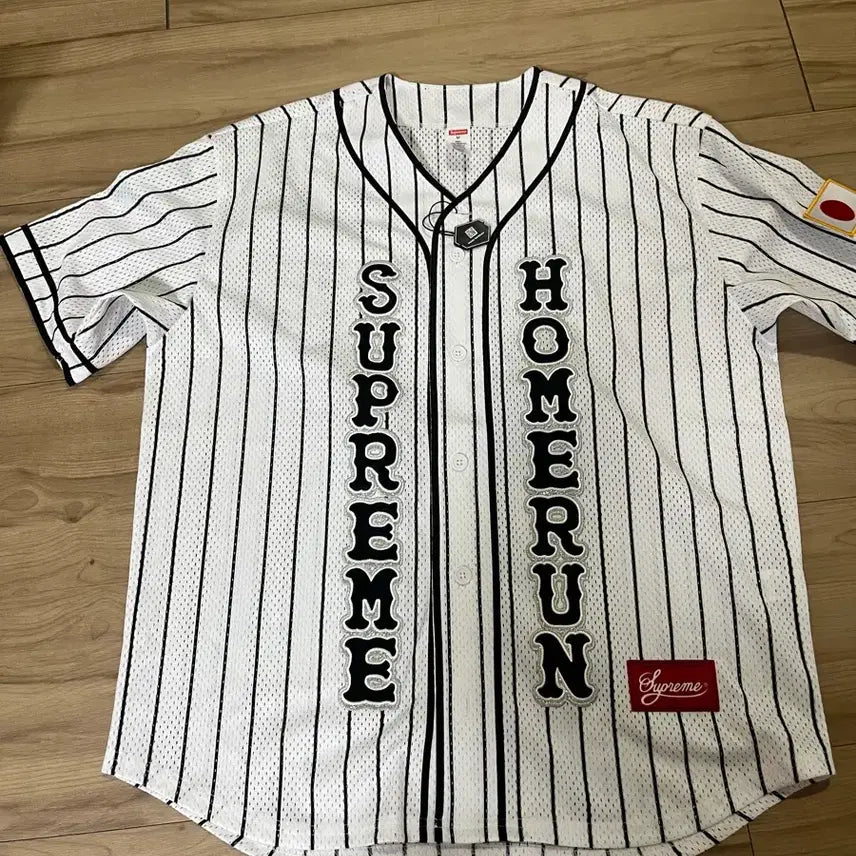 [BUNJANG] Supreme x Homrun Baseball Shirt / 슈프림 x 홈런 베이스볼 셔츠