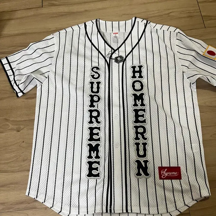 [BUNJANG] Supreme x Homrun Baseball Shirt / 슈프림 x 홈런 베이스볼 셔츠