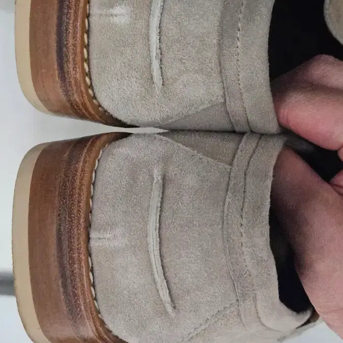 [BUNJANG] Brown Yak Suede Loafers Beige US 9.5 / 브라운야드 스웨이드 로퍼 베이지 255(40.5)