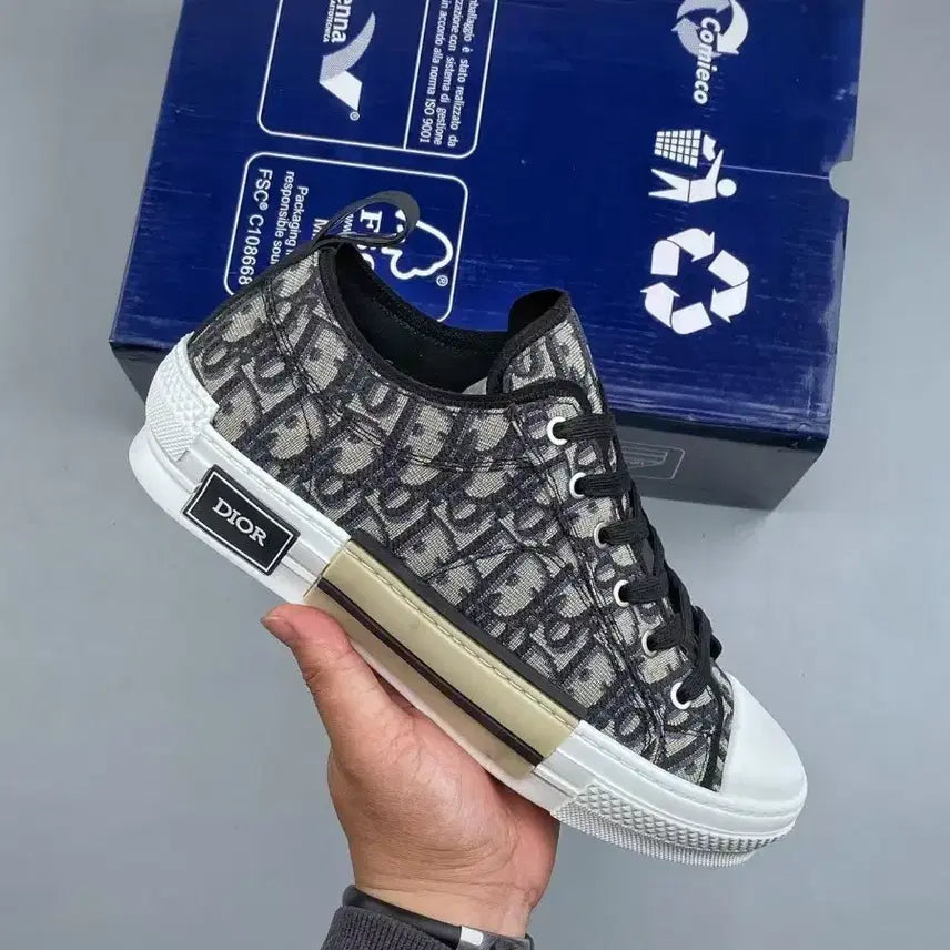 [BUNJANG] Dior New Oblique B23 Low Top Sneakers Size 42 / 디올 신상 오블리크 스니커즈 로우탑 사이즈/42
