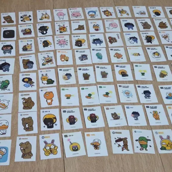 [BUNJANG] Kakao "Ddibuseal" Sticker Bundle Set / 카카오 띠부씰 일괄판매