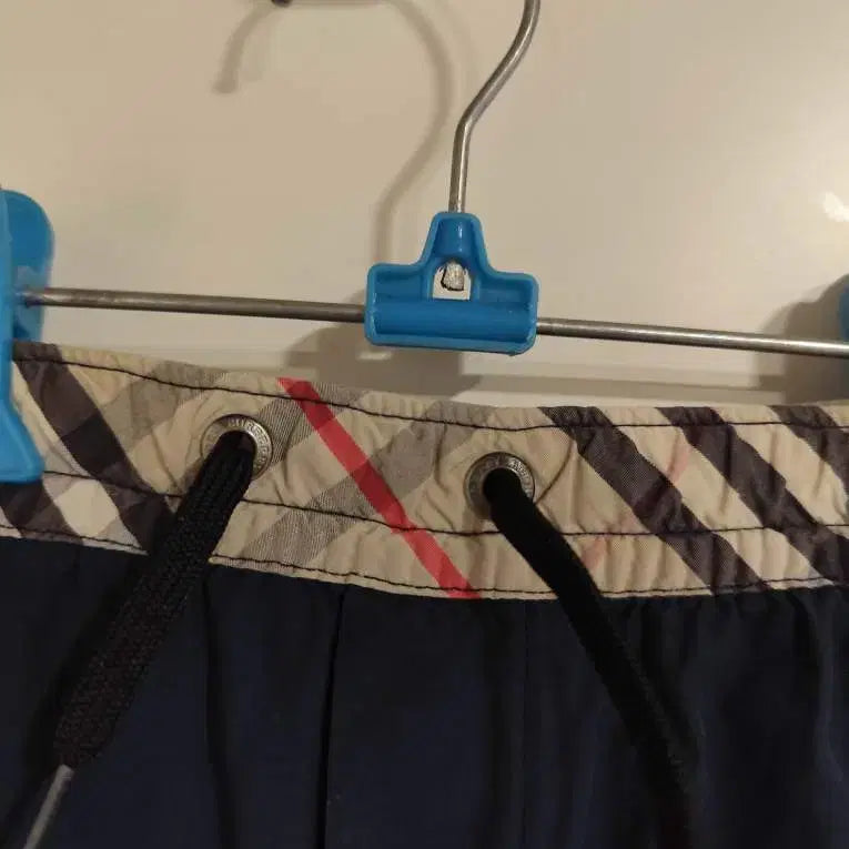 [BUNJANG] Burberry Kids Nova Check Panel Shorts / 8Y 128 버버리 키즈 노바체크 배색 반바지