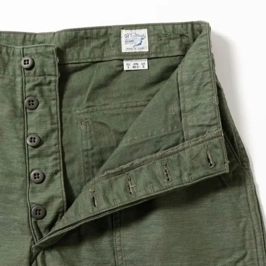[BUNJANG] BEAMS x orSlow U.S. ARMY FATIGUE Shorts L / 빔즈 BEAMS 별주 오어슬로우 / U.S. ARMY FATIGUE L