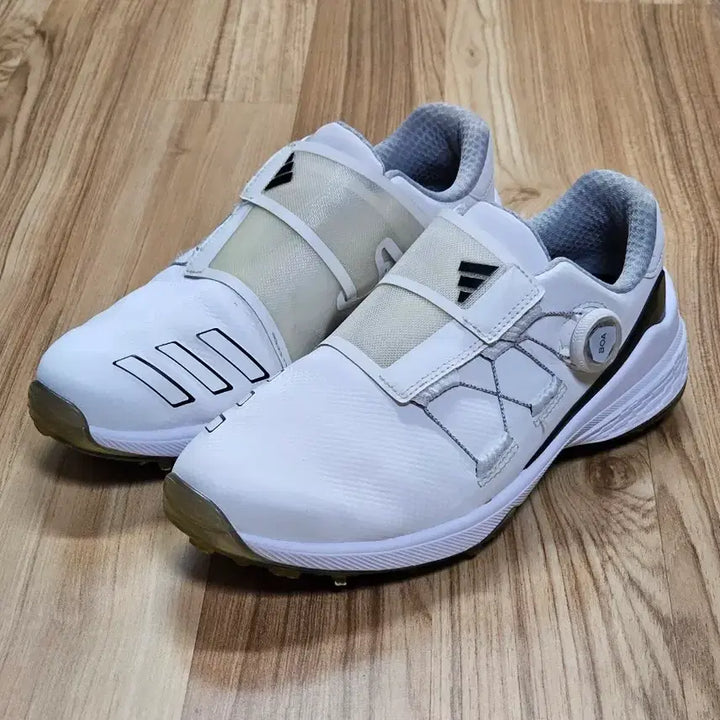 [BUNJANG] Adidas ZG23 BOA Golf Shoes 250 (Spikes Replaced) / 아디다스 Z23 BOA 골프화 250 (스파이크징 새것으로교체)
