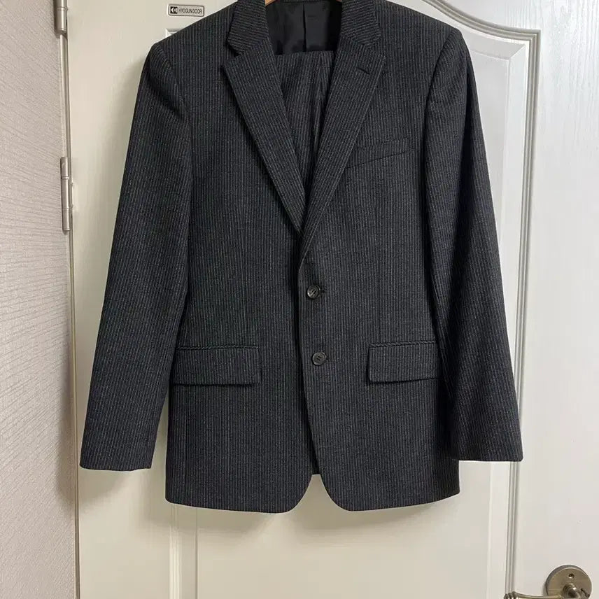 [BUNJANG] SIEG Stretch Stripe Suit Set / 지이크 SIEG 스트레치 정장 세트 (97-175)