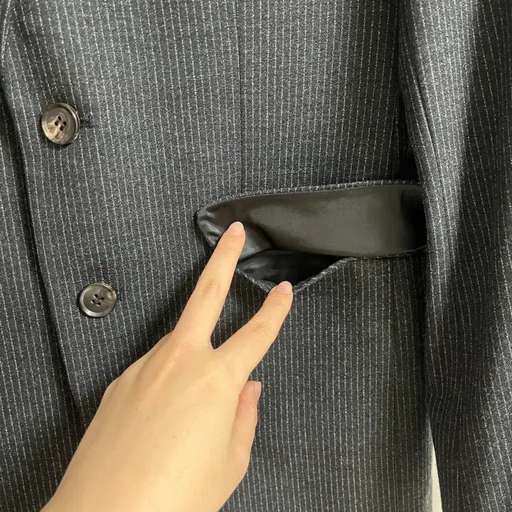 [BUNJANG] SIEG Stretch Stripe Suit Set / 지이크 SIEG 스트레치 정장 세트 (97-175)
