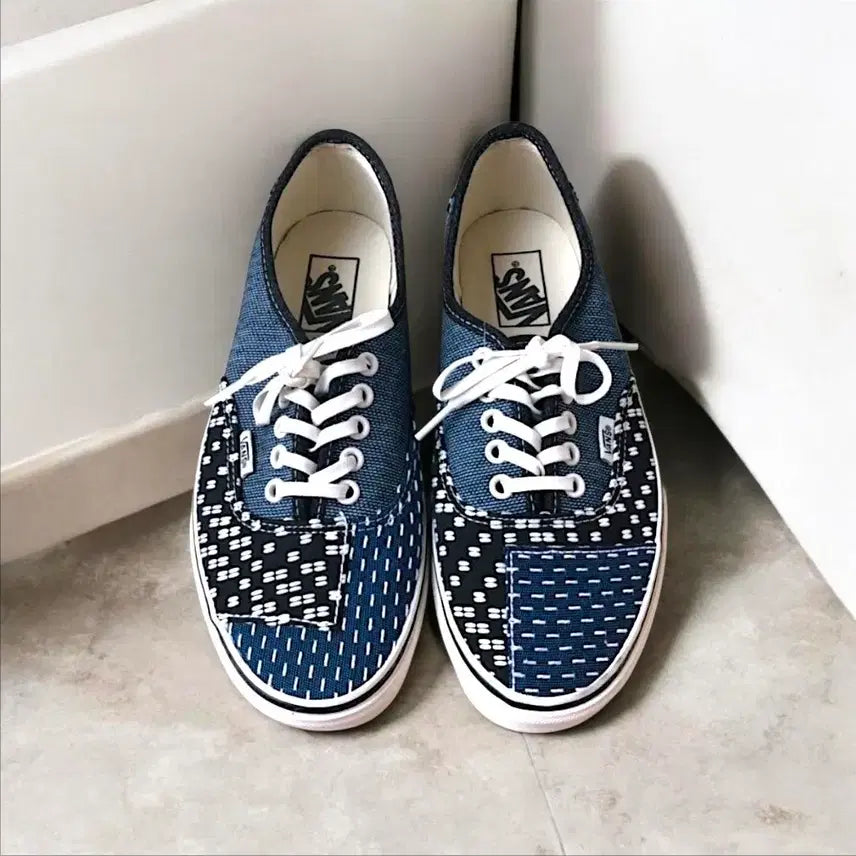 [BUNJANG] Vans Authentic Patchwork Denim Vintage VN0A38EMQ9H / 270 반스 어센틱 패치워크 데님 빈티지 VN0A38EMQ9H