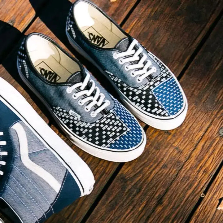 [BUNJANG] Vans Authentic Patchwork Denim Vintage VN0A38EMQ9H / 270 반스 어센틱 패치워크 데님 빈티지 VN0A38EMQ9H