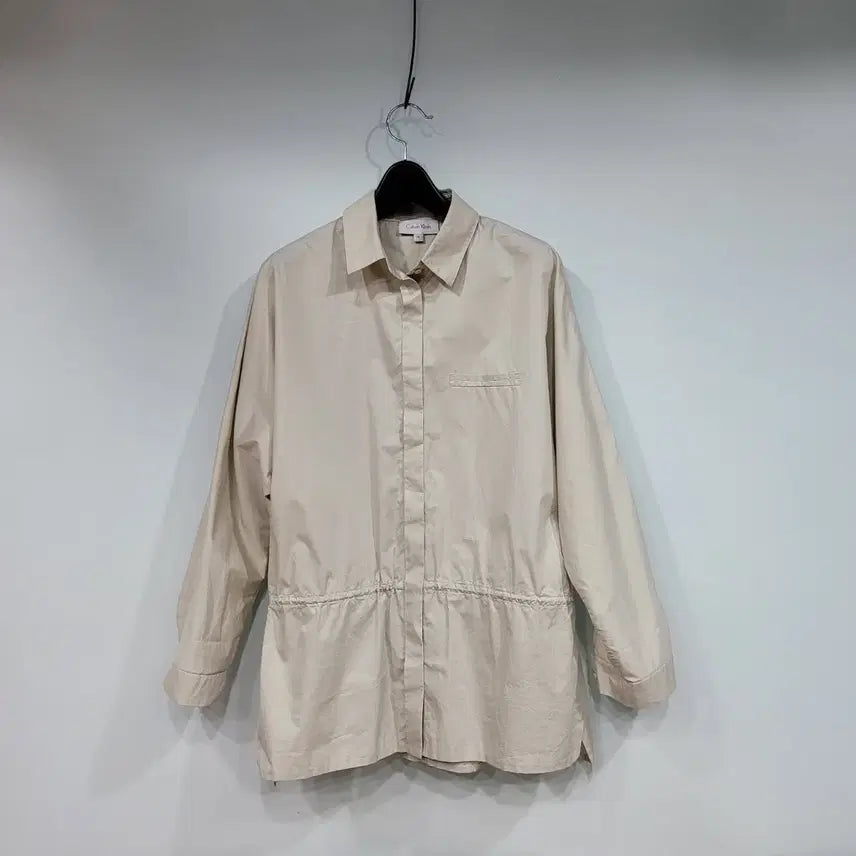 [BUNJANG] Calvin Klein Beige Shirt Jacket / 캘빈클라인 베이지 셔츠형 자켓