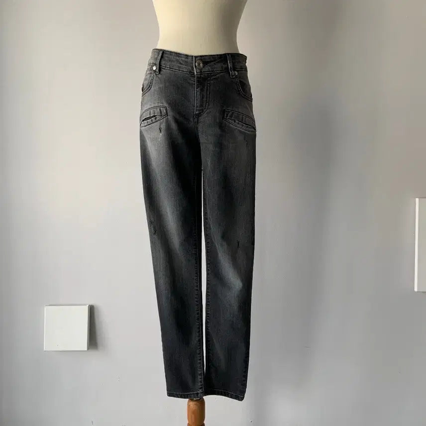 [BUNJANG] Pierre Balmain Black Denim Pants (Size 25) / 25 피에르발망 블랙 데님 (삼성물산 수입)