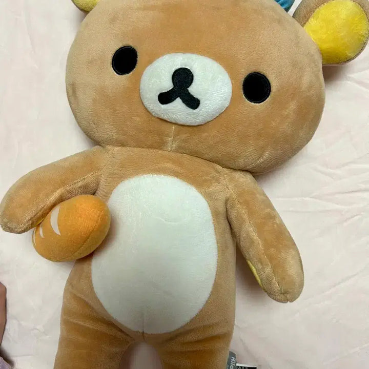 [BUNJANG] Rilakkuma Baguette Bread Plush Hat / 리락쿠마 모자 바게트 빵 봉제 인형