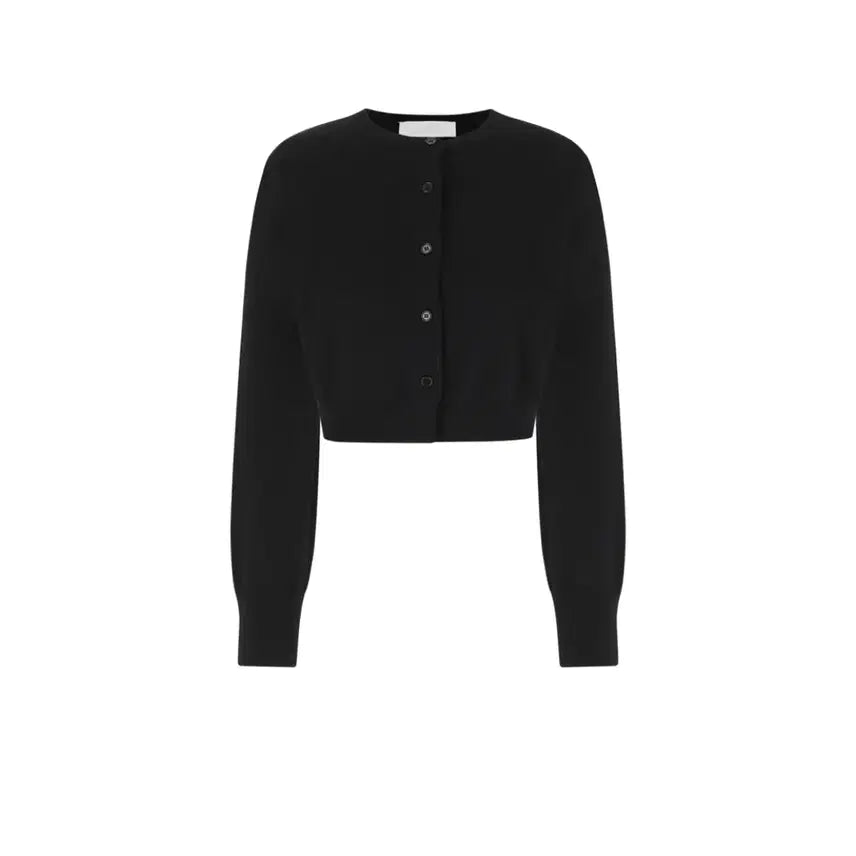 [BUNJANG] Amomento Round Neck Cropped Cardigan Black / 아모멘토 라운드넥 크롭 가디건 블랙 새상품
