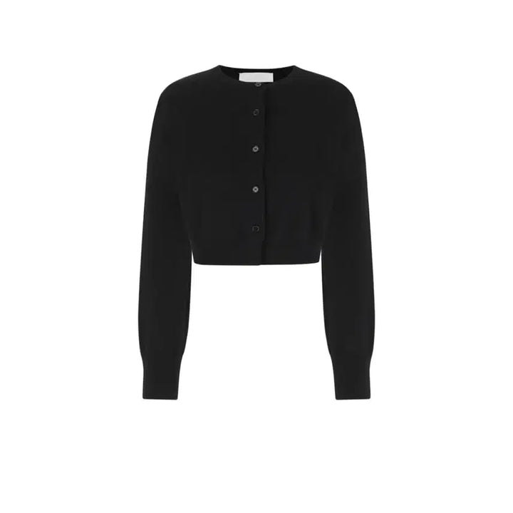 [BUNJANG] Amomento Round Neck Cropped Cardigan Black / 아모멘토 라운드넥 크롭 가디건 블랙 새상품