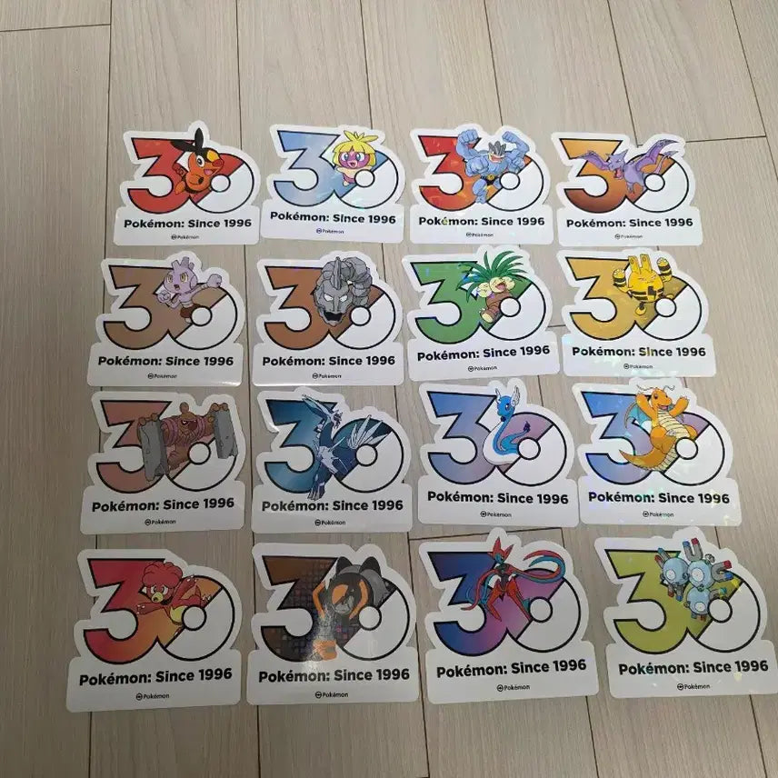 [BUNJANG] Pokemon 30th Anniversary Logo Sticker Trade / 포켓몬 30주년 로고 스티커 교환합니다.