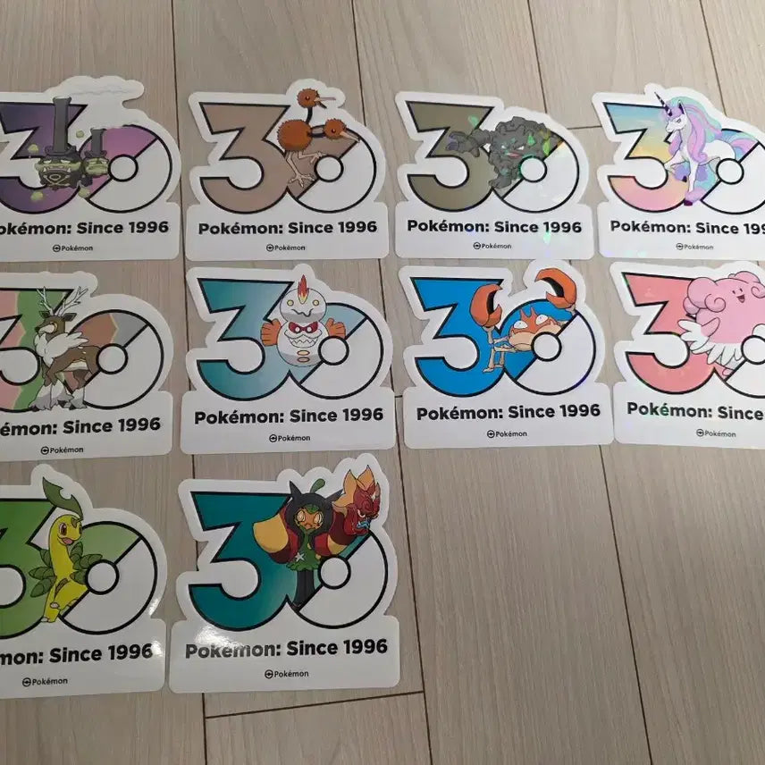 [BUNJANG] Pokemon 30th Anniversary Logo Sticker Trade / 포켓몬 30주년 로고 스티커 교환합니다.