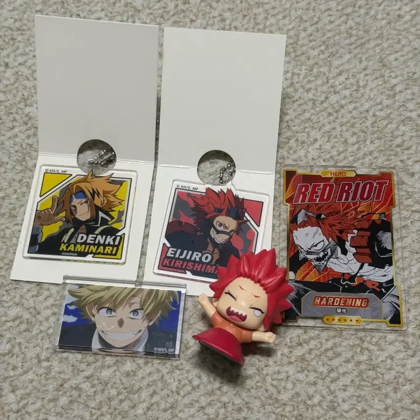 [BUNJANG] My Hero Academia Acrylic Keyring &amp; Status Card Bundle / 나히아 히로아카 아크릴 및 스테이터스카드 가챠 굿즈 일괄