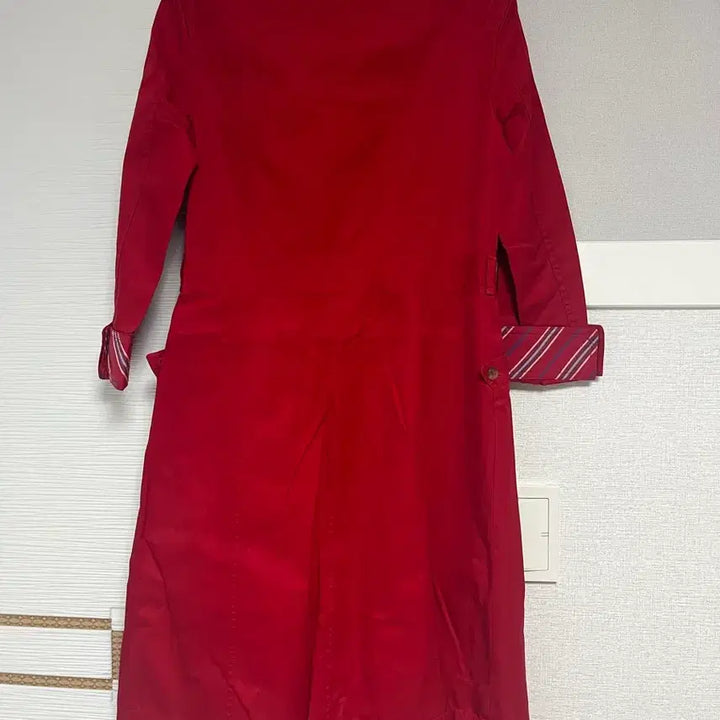 [BUNJANG] Vincis Bench Ladies Red Check Shirt Dress Size 55 / 미착용 빈폴 레이디 레드 체크 셔츠 원피스 55