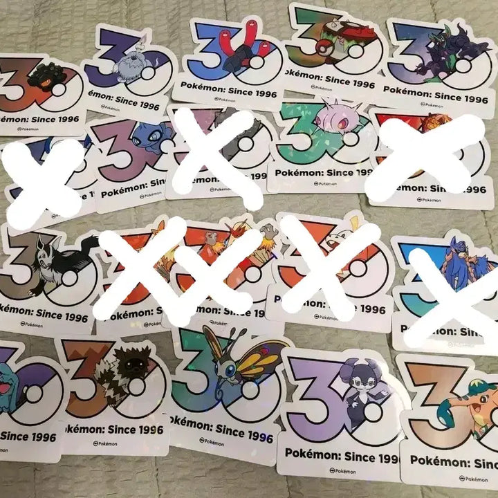 [BUNJANG] Pokemon 30th Anniversary Stickers / 포켓몬 30주년 기념 스티커 판매